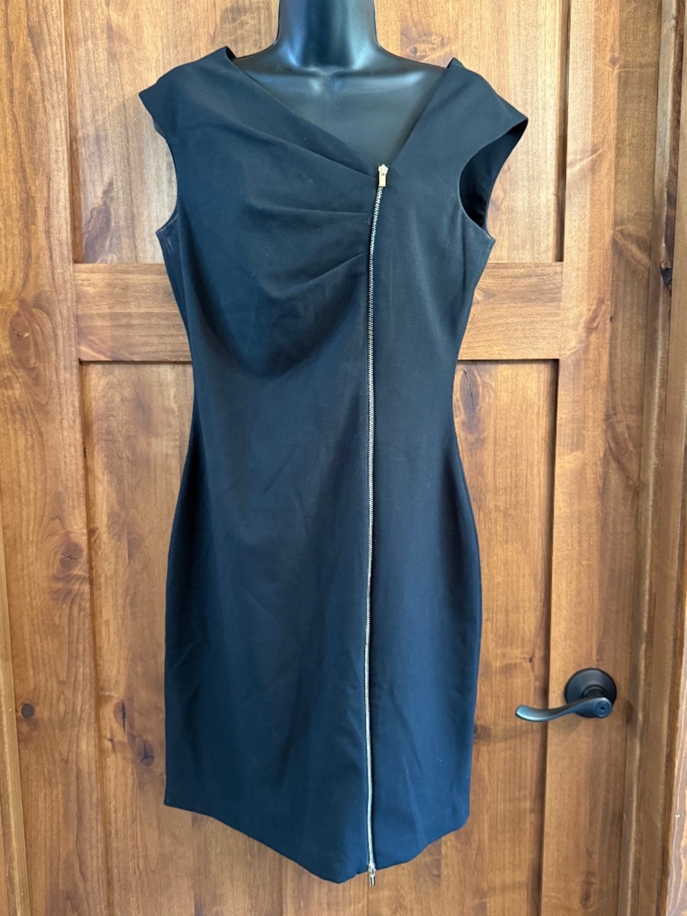 Calvin Klein LBD Zipper dress 6